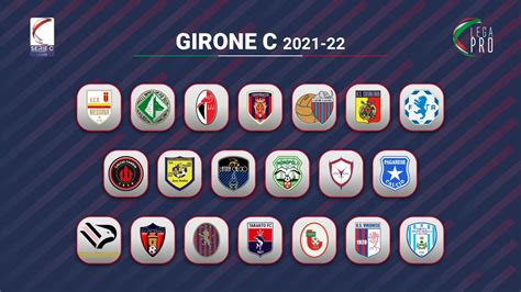 Lelenco Delle Squadre Del Girone C Del Campionato Di Calcio 2021 2022