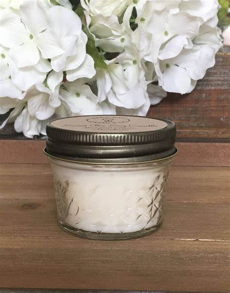 4 Oz Soy Candles Jelly Jar Candle 4 Oz Mason Jar Candles Etsy