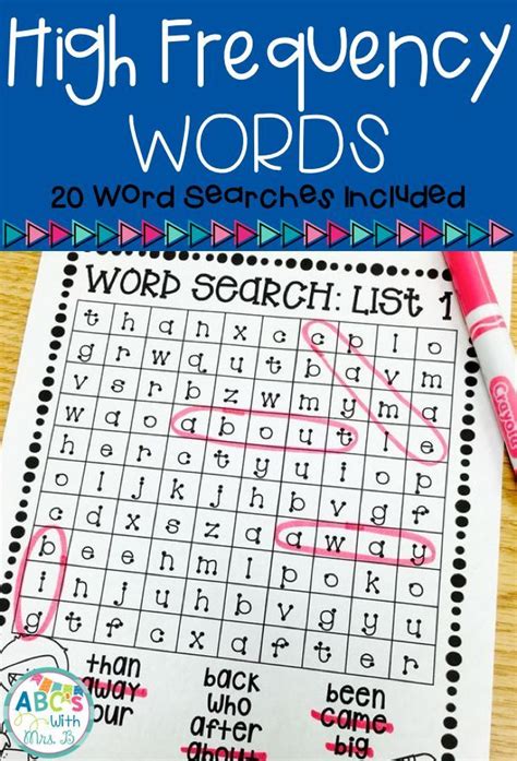 These Word Searches Are A Great Way For Students To Practice
