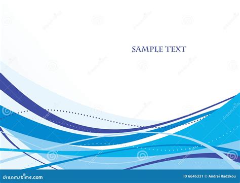 Abstract Blue Template Stock Vector Illustration Of Style 6646331