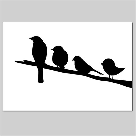 Birds On A Branch Nursery Decor 11x17 Nursery Art Print Choose Your