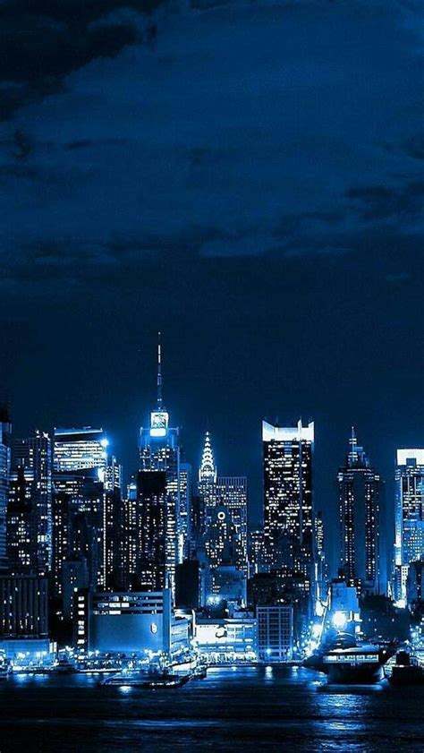 Blue Is Beautiful 💙 City Wallpaper Night Skyline Night