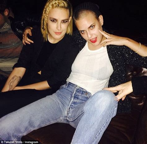 Tallulah Willis Strikes A Raunchy Pose With Her Sister Rumer Daily