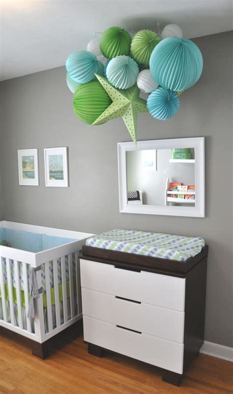 Aber welche sollte man vorherrschen? Babyzimmer dekorieren - 38 Ideen mit Papierlaternen und ...