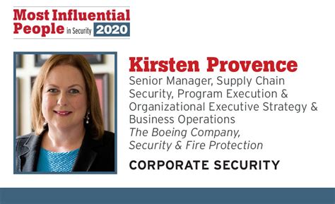 Securitys Most Influential People In Security 2020 Kirsten Provence