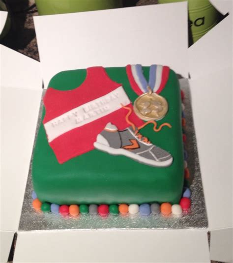 Lots of different themes and ideas for your next cake: Birthday cake for a runner | Running cake, 40th birthday cakes, Cake