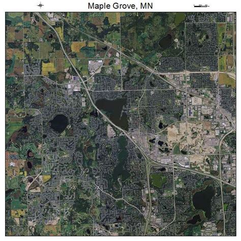 Aerial Photography Map Of Maple Grove Mn Minnesota