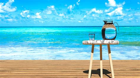 Calm Relaxing Blue Ocean On A Sunny Day Digital Art By Good Ideas