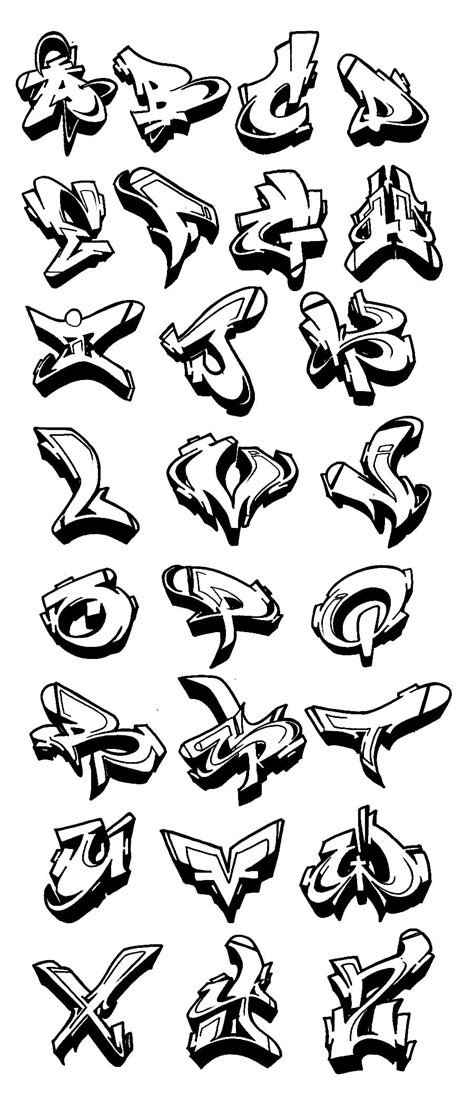 If you're an artist or an aspiring artist looking for easy. Letters Of The Alphabet In Graffiti Drawing at GetDrawings ...