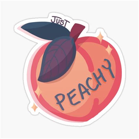 Just Peachy Stickers Redbubble