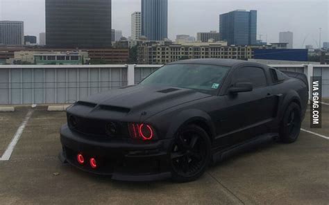 Sexy Matte Black Ford Mustang Gt 9gag