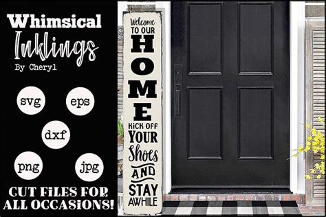 Download Welcome To Our Home Vertical SVG (382614) | SVGs | Design ...