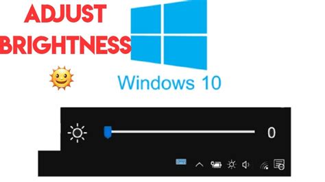 How To Adjust Screen Brightness In Windows 10 Youtube