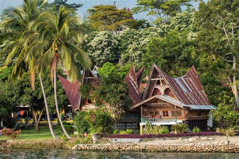 Batak House On The Samosir Island Near Lake Toba Indonesia North