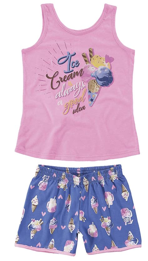 Pijama Infantil Feminino Rosa Verão Malwee