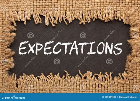 Expectations Word Concept Stock Photo Image Of Guidance 162391208