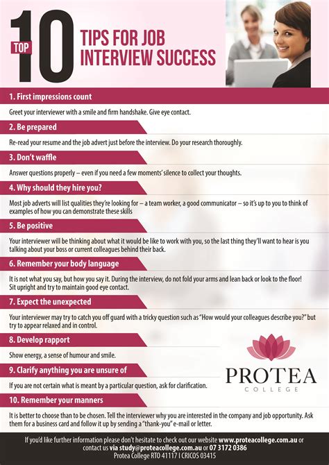 These very short stories are about a few people who turned. Top 10 Tips For Interview Success - Protea College