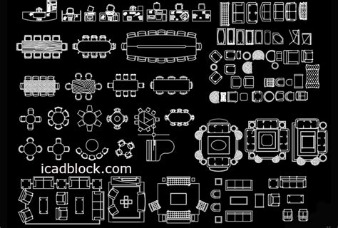 Office Furniture Cad Block In Dwg Collection Icadblock