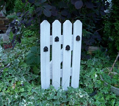 White Picket Fence Garden Panel Garden Decor