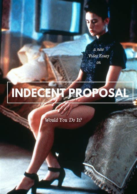 Indecent Proposal Tulisan