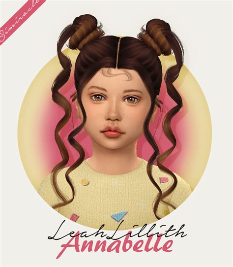 Leahlillith Annabelle Hair Retextured Simiracle Sims 4 Hairs