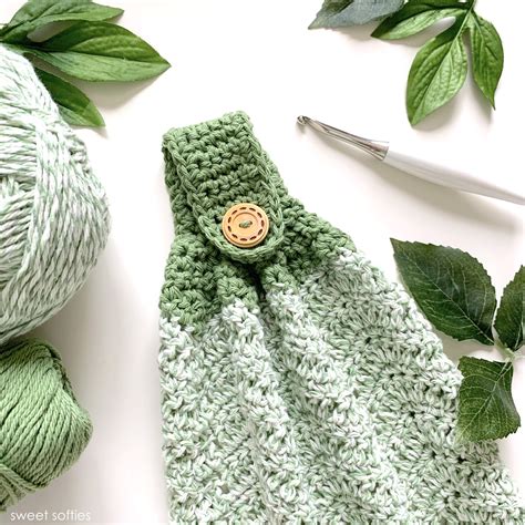 Kitchen Hand Towel Free Crochet Pattern Sweet Softies