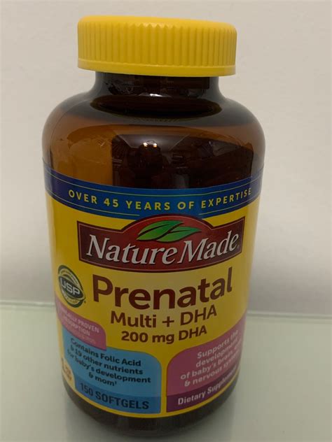 Nature Made Prenatal Dha 200 Mg Softgels 150 Count Health
