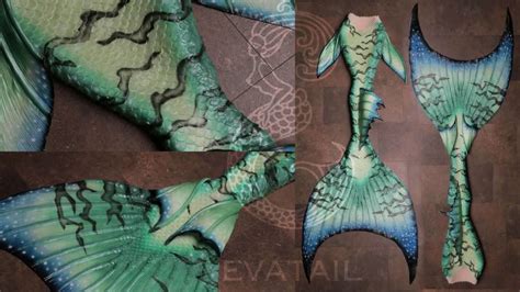 Процесс росписи хвоста русалки Mermaid Tail Painting Youtube