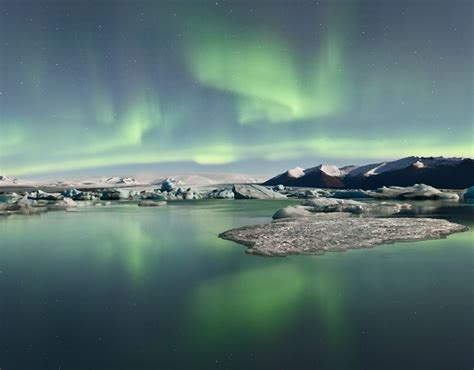 Jokulsarlon Lagoon Aurora Borealis Iceland Best Places To Watch The