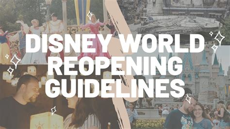 Walt Disney World Reopening Guidelines Youtube