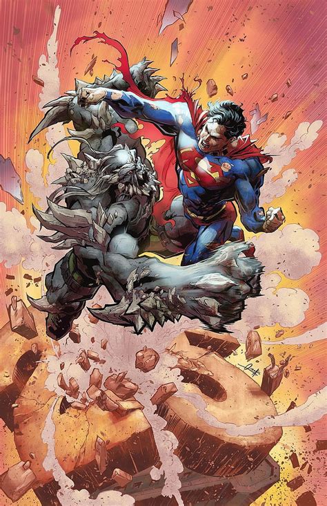 Doomsday Vs Superman Clark Comics Dc Fight Mosnter Rocks Super