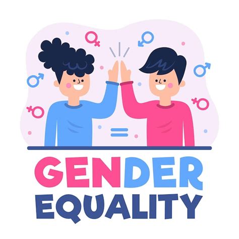 Free Vector Gender Equality Concept Illustration