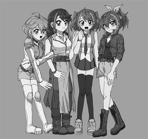 Wallpaper Anime Girls Monochrome Yu Gi Oh Yu Gi Oh Arc V Hiiragi