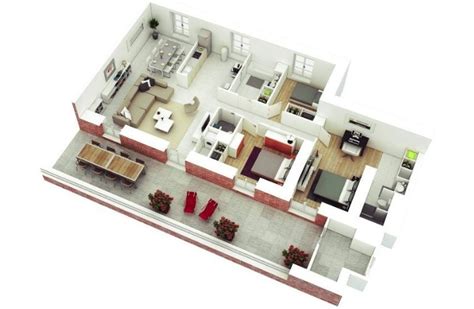desain  denah rumah minimalis  kamar type