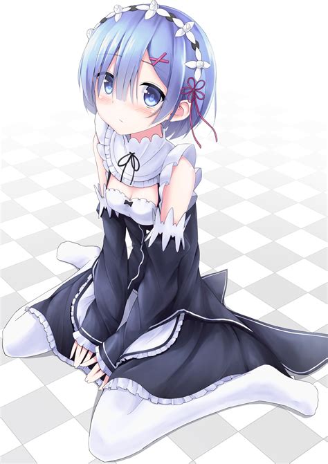Blue haired female anime character HD wallpaper | Wallpaper Flare