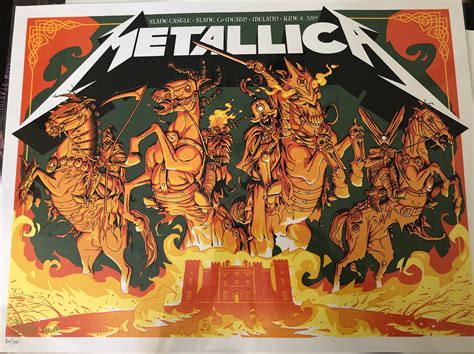 Between the meeting of raw energy and intricate speed metal compositions of their 1983 debut kill 'em all. Metallica-slane-2019-mick-cassidy-artist-edition ...