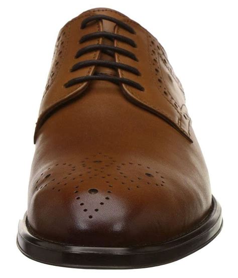Hush Puppies Brogue Genuine Leather Tan Formal Shoes Price In India Buy Hush Puppies Brogue