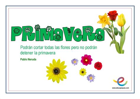 Come ogni anno il 21 marzo è il primo giorno di primavera, giorno in cui si risveglia in noi la voglia di vivere e di rinnovarci. La Primavera. Carteles para decorar el aula