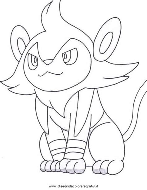Disegno Pokemonluxio2 Personaggio Cartone Animato Da Colorare