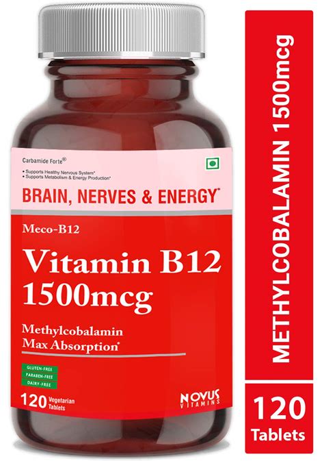 When dealing with high doses of b12 , like the 1000 mcg in this supplement, it's advantageous to formulate the tablet so that the body has a longer. Carbamide Forte Methylcobalamin (Vitamin B12) 1500 mcg ...
