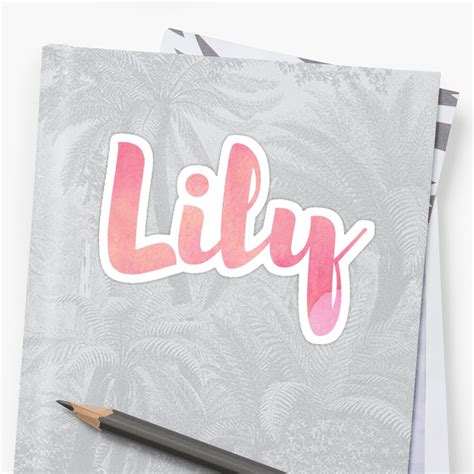 Lily Sticker By Ampp Redbubble