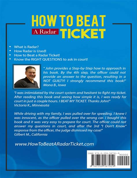 If you have received a speeding ticket and you don't feel it was justified or you need help avoiding the fines and points that come with it, you need to hire an attorney that specializes in defending clients against traffic offenses. How To Beat a Radar Ticket Book - How to Beat a Radar Ticket