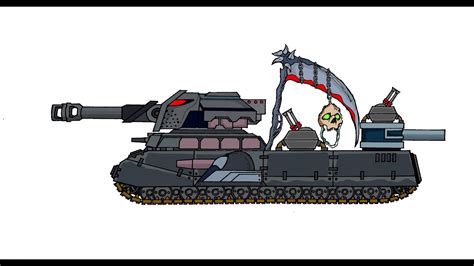 How To Draw Cartoon Tank Hybrid Black Reaper Ratte Cartoons About