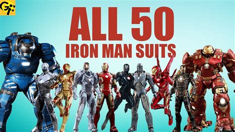 All 50 Iron Man Suits Explained Mcu Youtube