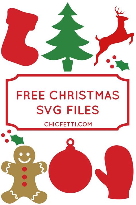 Free Holiday Svg Files From Cricut Cutting Christmas