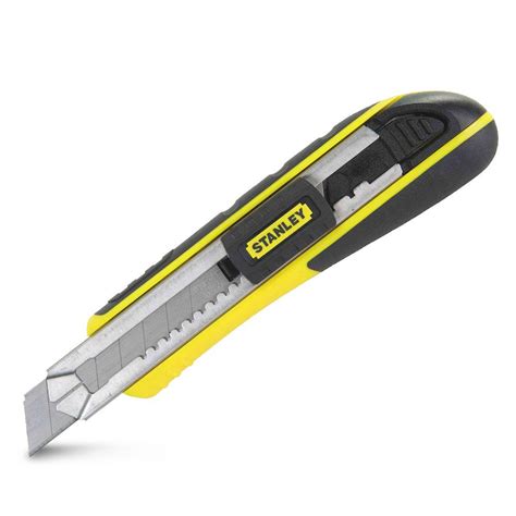 Stanley 10 481 18mm Fatmax Snap Off Blade Knife With Rubber Grip