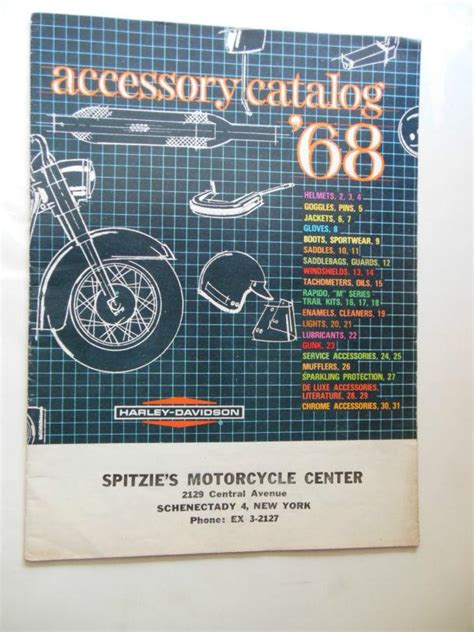 Purchase 1968 Harley Davidson Accessory Catalog Brochure Shovelhead