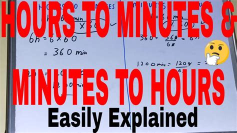 How To Convert Minutes To Hours And Hours To Minutesconvert Hr To