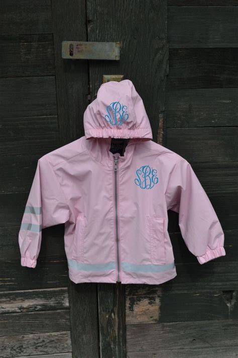Monogrammed Rain Jacket Personalized By Embellishboutiquellc 5000