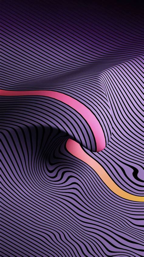 Purple Line Digital Abstract Pattern Background Iphone 8 Wallpapers